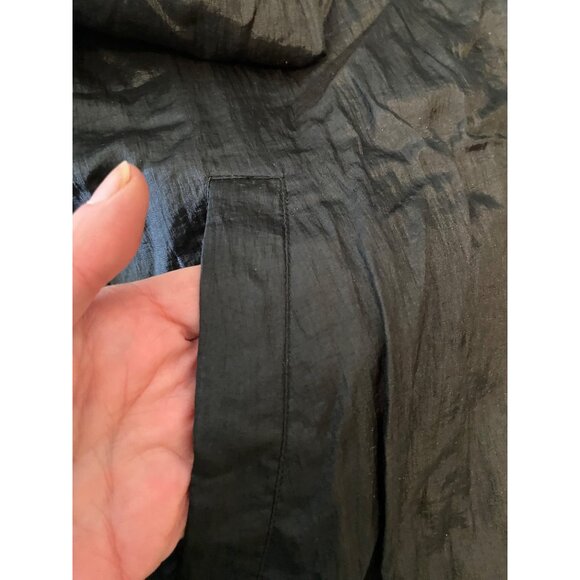 Chili Pepper Reversible Jacket Leaf Sparkle Pattern Windbreaker Zips Medium - Picture 9 of 14